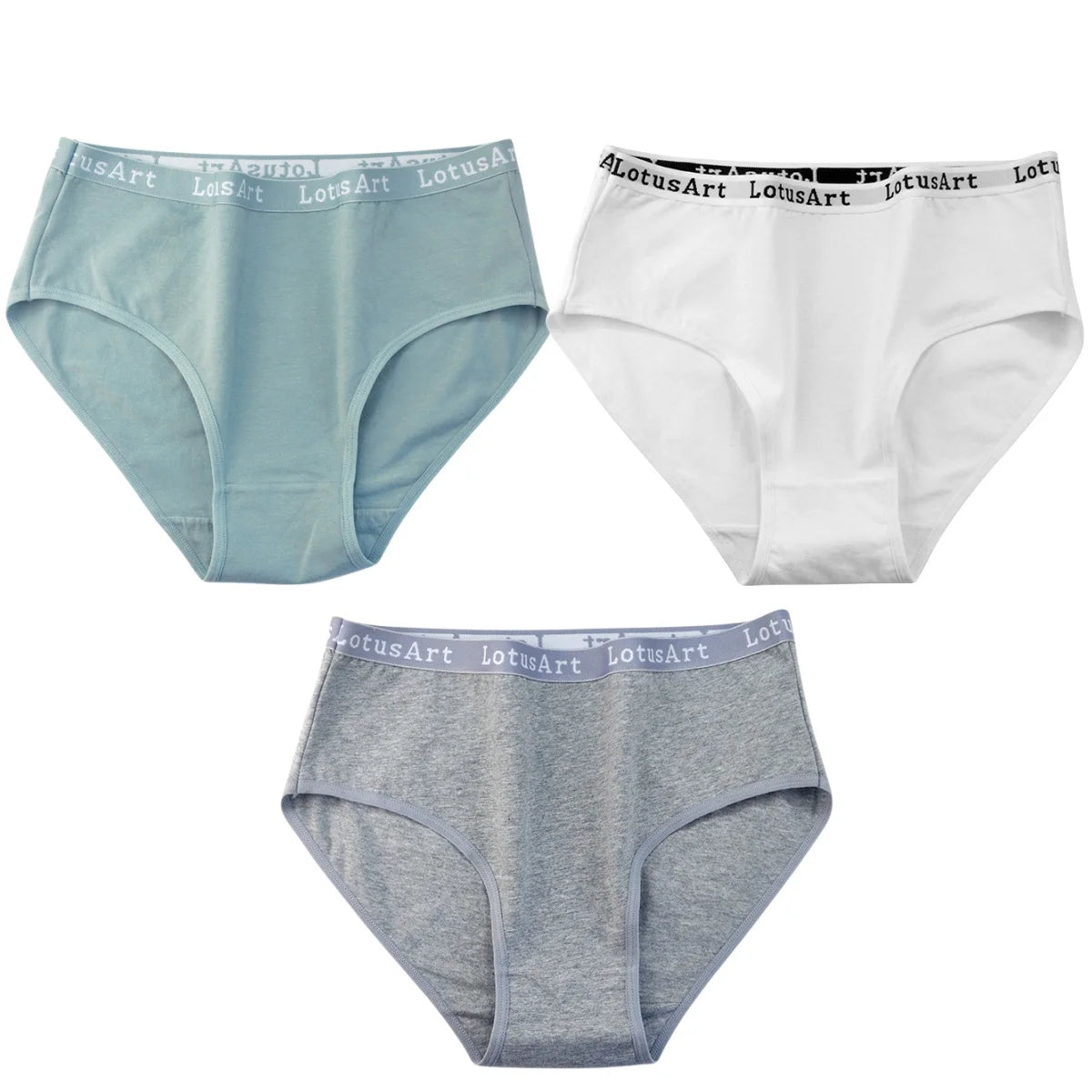 CowLost | product_id-3pcs-women-s-high-waist-seamless-cotton-briefs-m-2xl-solid-colors |24