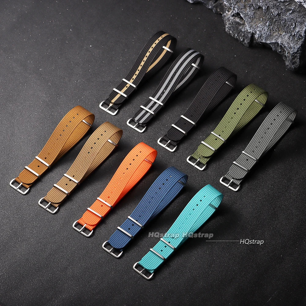 CowLost | quality-nylon-watch-strap-18-19-20-22mm-brown-green-black-band-universal-watchband-women-army-sport-bracelet-replacement-belt |2
