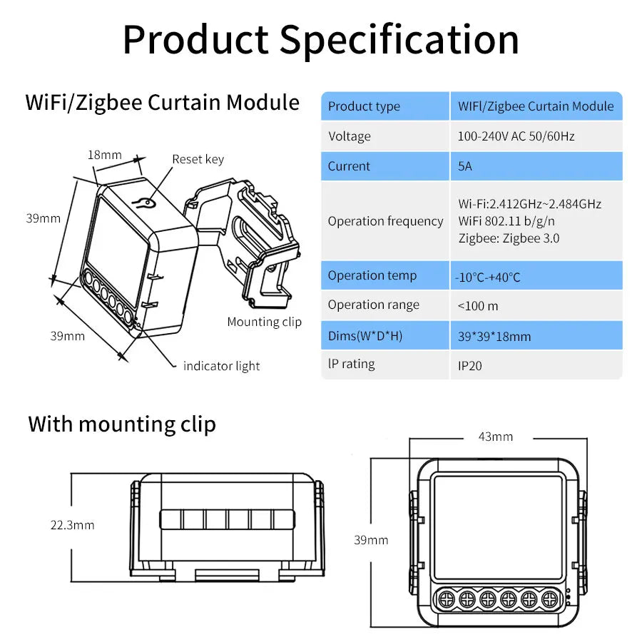 CowLost | product_id-tuya-wifi-zigbee-smart-curtain-switch-module-for-roller-blinds-with-alexa-google-home-control |11