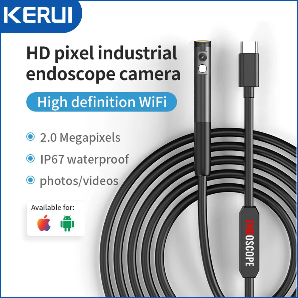 CowLost | 3d-printer-accessories-kerui-2mp-industrial-endoscope-camera-single-dual-lens-mini-inspection-camera-for-iphone-waterproof-pipeline-borescope-type-c |3