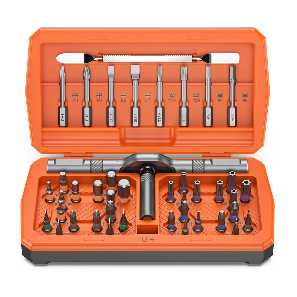 ORIA 43-in-1 Magnetic Ratchet Screwdriver Set DIY Repair Tool Kit for Computer, Bicycle, Furniture