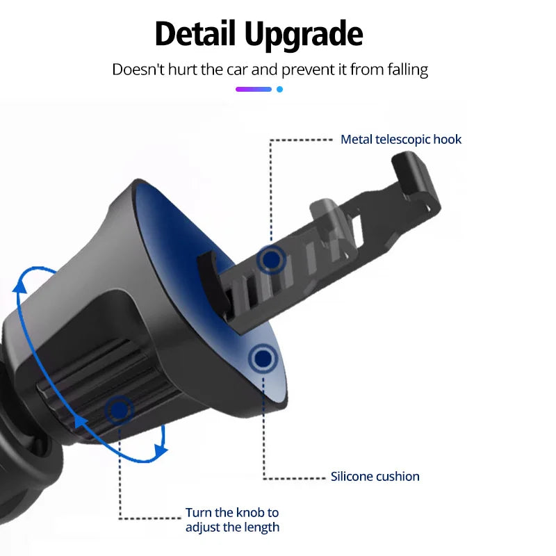 CowLost | product_id-car-air-vent-clip-phone-holder-with-13-15-17mm-ball-head-360-rotatable-mount |5