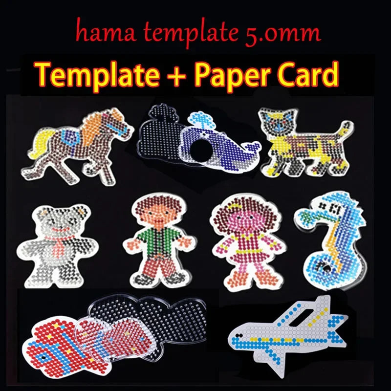5mm Beads Pegboard Template for Iron Beads DIY Puzzle Toy 1pcs