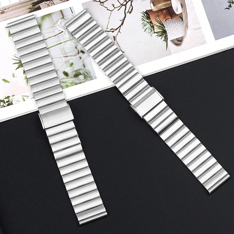 Stainless Steel Quick Release Watch Strap for Seiko, Rolex, Casio - Bamboo Knot Wristband Wholesale