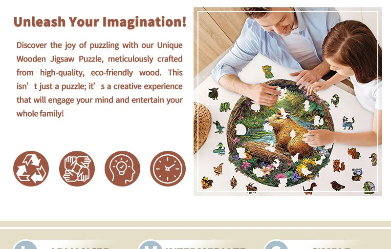 CowLost | product_id-wooden-capybara-pumpkin-forest-animal-jigsaw-puzzle-with-irregular-pieces |7