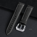 Vintage Matte Leather Watchband Strap 18-24mm Black Blue Brown Unisex