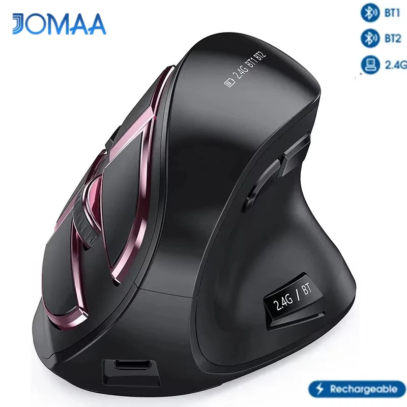 CowLost | product_id-jomaa-2-4g-bluetooth-vertical-wireless-mouse-9-button-rechargeable-for-mac-pc-ipad |1
