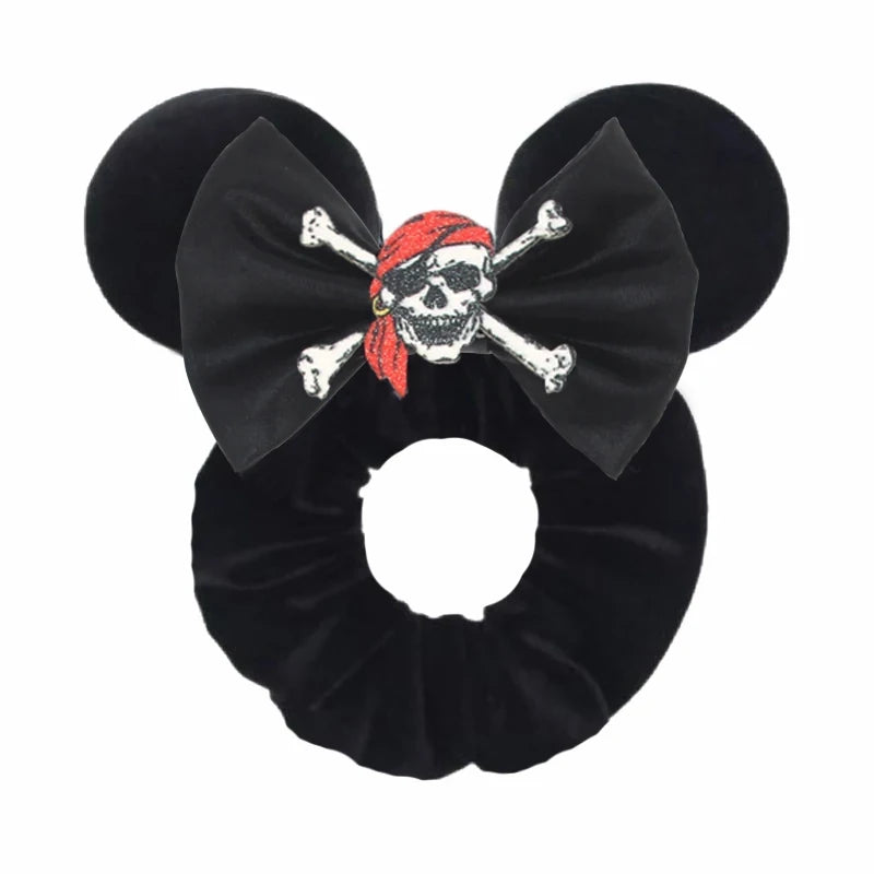 CowLost | cute-disney-castle-fireworks-balloons-hair-scrunchies-velvet-hairband-for-girls |15
