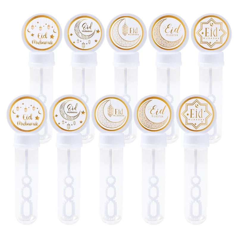 CowLost | 10-20pcs-eid-mubarak-bubble-empty-tube-toy-kids-ramadan-party |8