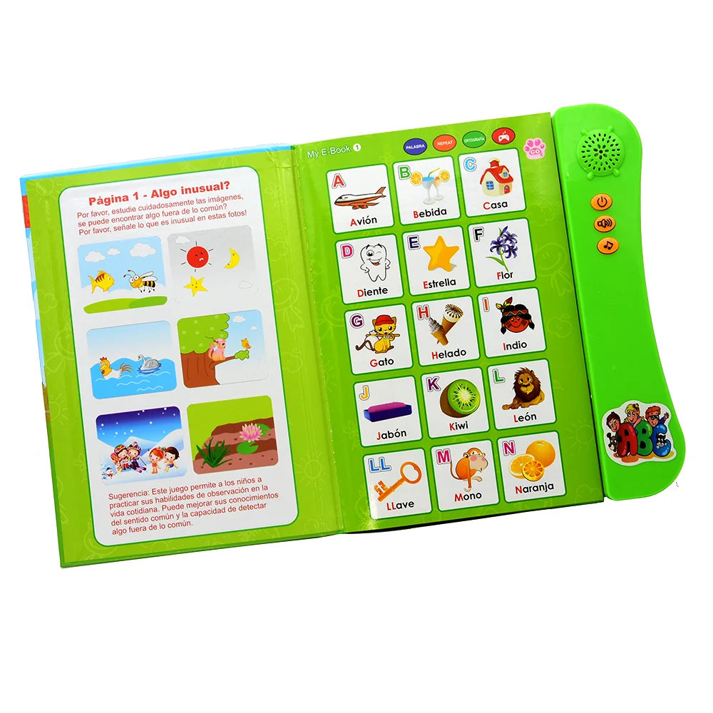 Learn Spanish for Kids Audio Book | Spanish Talking Sound Book for Toddlers