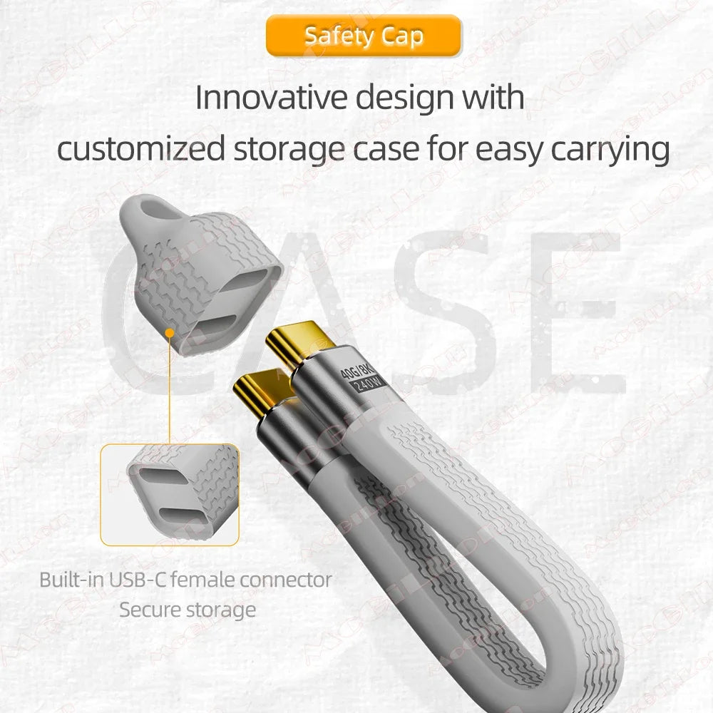 CowLost | product_id-keychain-pd240w-usb4-usb-c-to-usb-c-cable-40gbps-5a-fast-charging-240w-8k-60hz-extension |6
