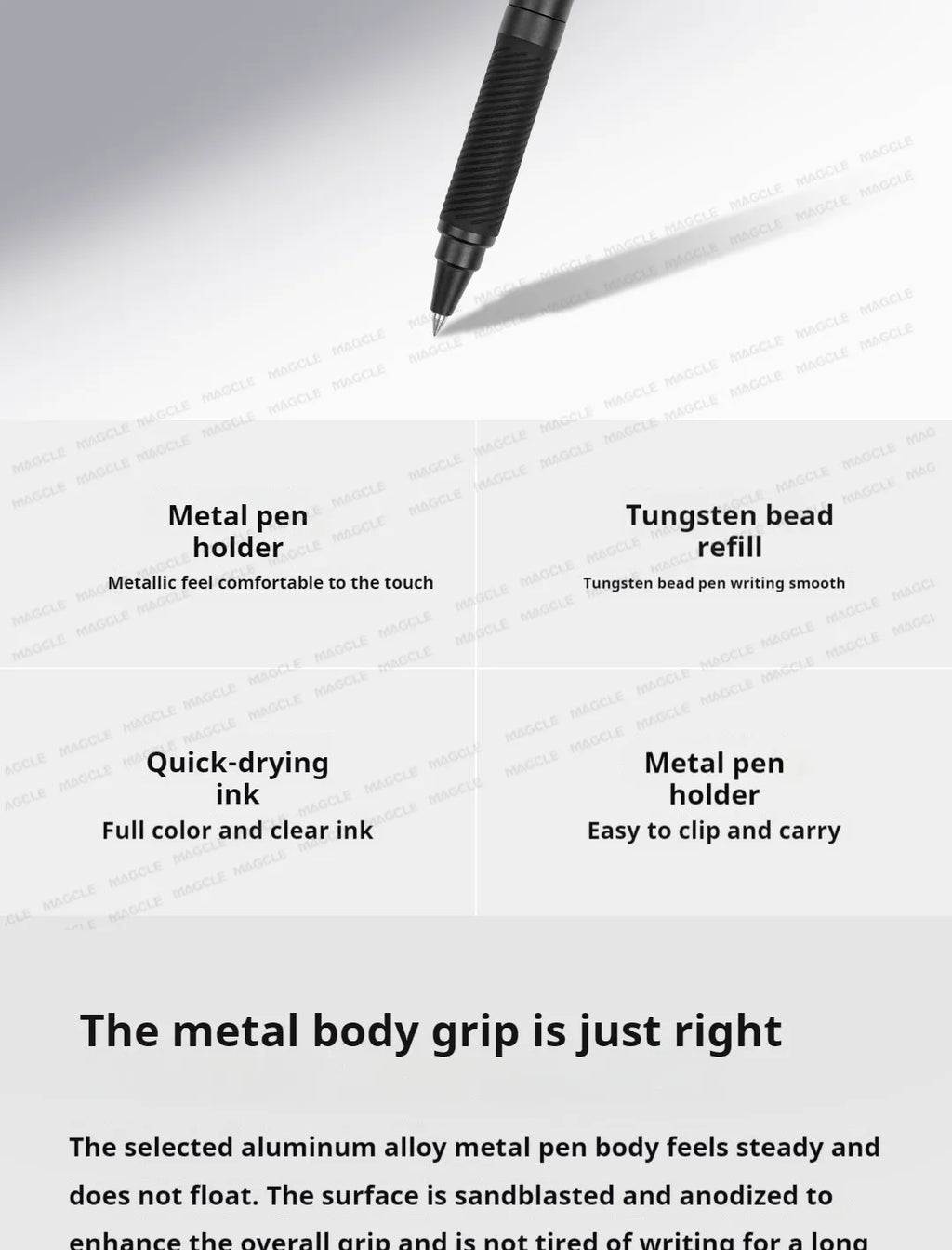 CowLost | product_id-metal-black-gel-pen-0-5mm-smooth-quick-dry-ballpoint-for-writing-and-signing |8
