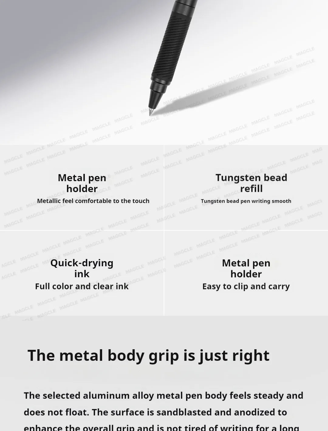 CowLost | product_id-metal-black-gel-pen-0-5mm-smooth-quick-dry-ballpoint-for-writing-and-signing |8