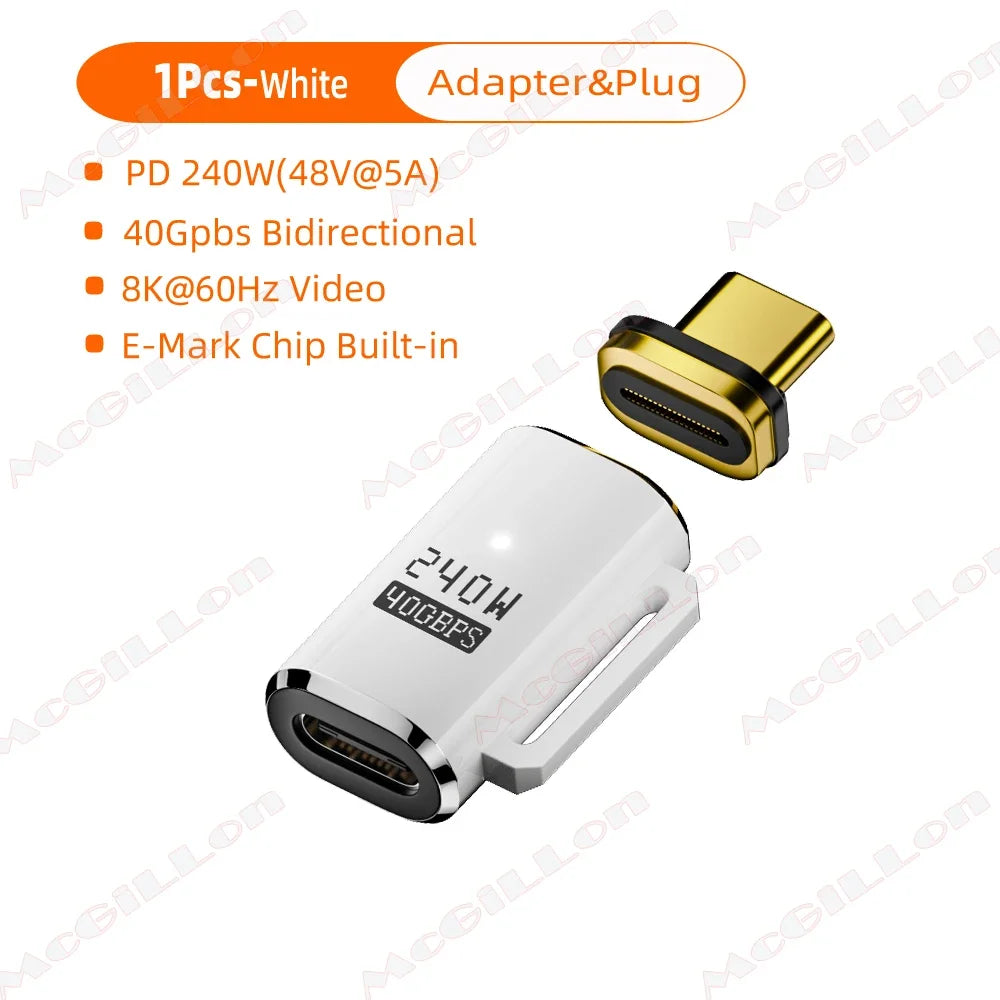 CowLost | product_id-usb4-type-c-magnetic-fast-charge-adapter-240w-pd-40gbps-8k-60hz-for-iphone-15-16-pro-max-macbook-samsung |25