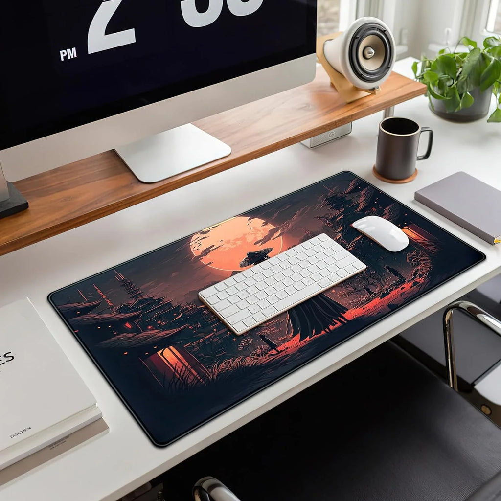 CowLost | uncategorized-japanese-samurai-xxl-mousepad-lock-edge-mat |2