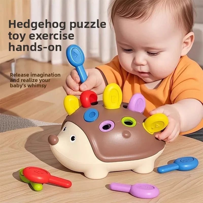 Montessori Baby Hedgehog Sensory Fine Motor Educational Toy for Kids