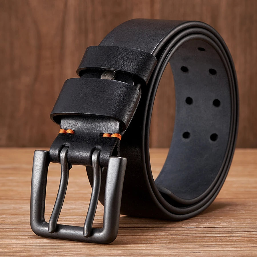 CowLost | 4-3cm-thick-high-quality-cowskin-genuine-leather-belt-for-men |1