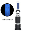 Handheld Honey Refractometer 45-82% Brix Sugar Content Tester with ATC for Beekeeping