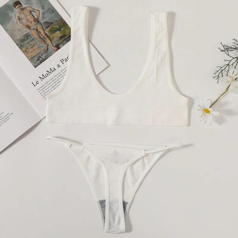 CowLost | product_id-women-seamless-u-neck-push-up-bra-low-waist-brazilian-thong-set |23