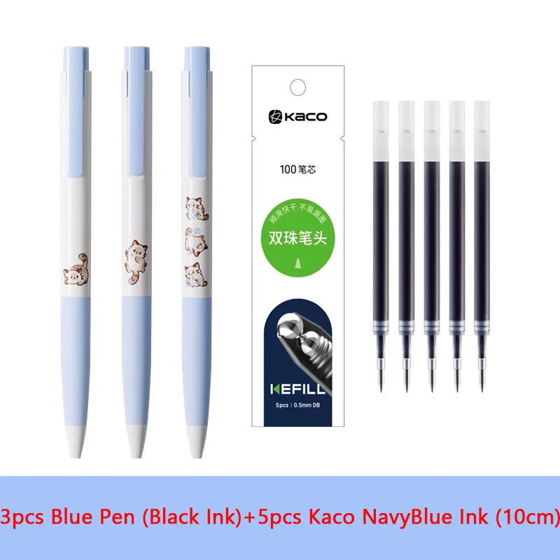 CowLost | product_id-kaco-k7-kawaii-gel-pen-0-5mm-black-ink-cute-cat-design-quick-dry-stationery |16
