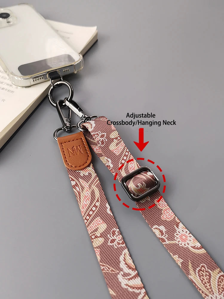 CowLost | uncategorized-adjustable-retro-pattern-crossbody-cell-phone-lanyard-with-card-gasket |8