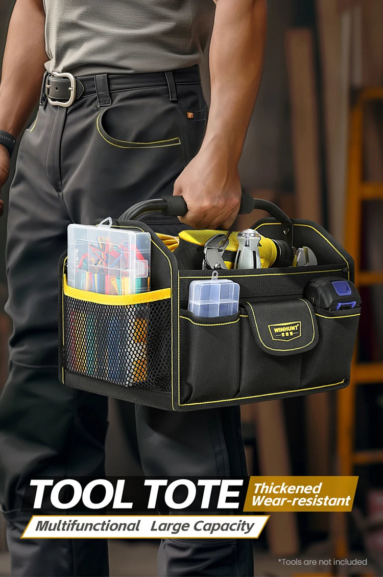 CowLost | product_id-winhunt-10-pocket-wide-mouth-heavy-duty-tool-tote-bag-for-electricians |7