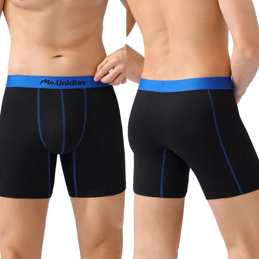 CowLost | activewear-pants-4pcs-mens-boxer-briefs-with-elastic-waistband-skull-print |3