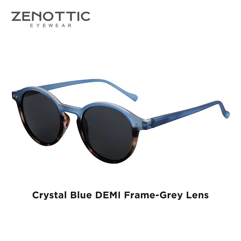 CowLost | zenottic-s-size-retro-circular-polarized-sunglasses |45