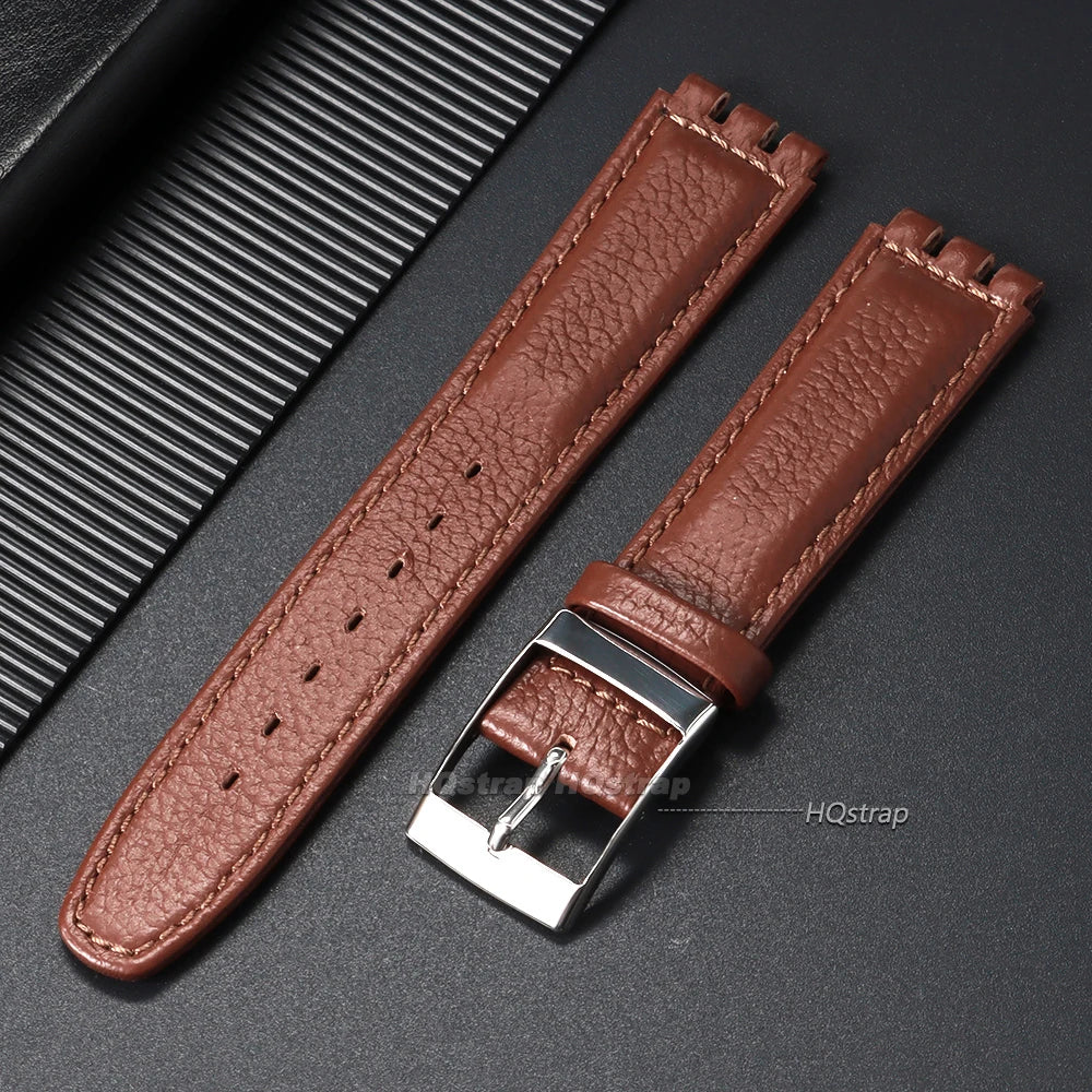 CowLost | product_id-17mm-waterproof-leather-sport-watch-strap-for-swatch-with-metal-pin-buckle |13