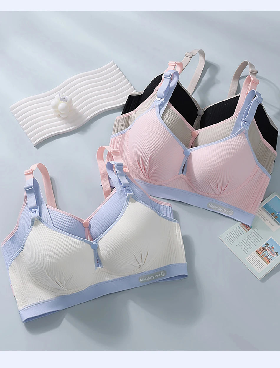 CowLost | product_id-wood-pencil-maternity-nursing-bra-front-open-wire-free-soft-comfort-bralette |14