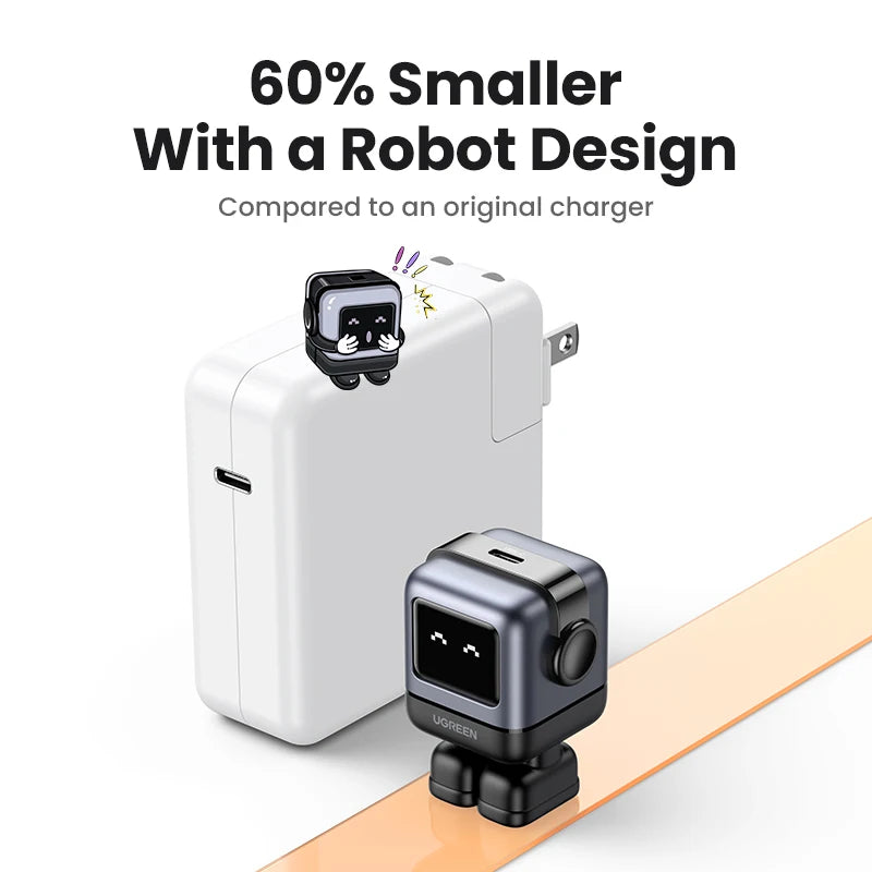 CowLost | ugreen-30w-65w-gan-charger-robot-design-pd3-0-fast-charger |5