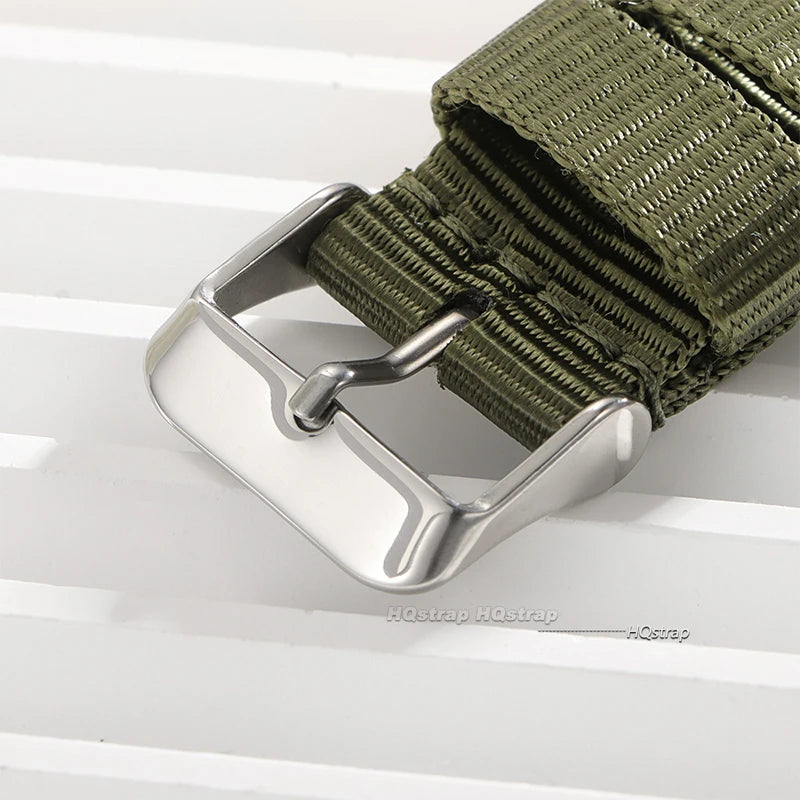 Nylon Quick Release Watch Band 18-24mm Military Woven Strap for Seiko Men Women