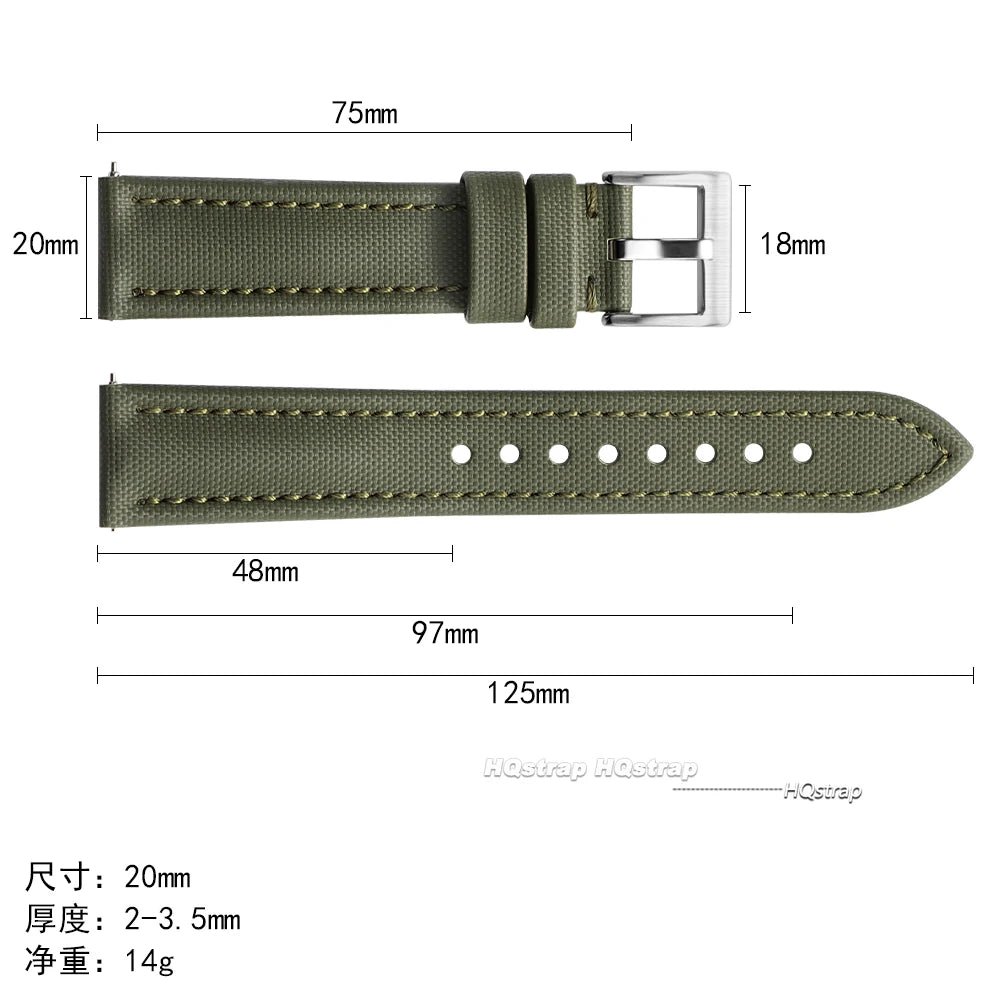 CowLost | bracelets-product_id-premium-waterproof-sailcloth-nylon-watch-strap-18-22mm-quick-release-bracelet |7