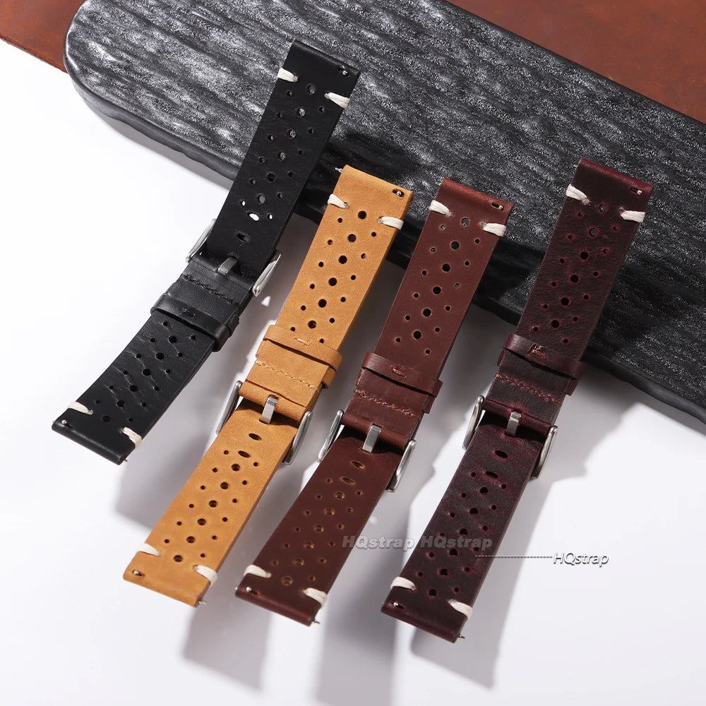 CowLost | product_id-breathable-retro-genuine-oil-wax-cowhide-leather-watchband-20-22mm-business-strap |9