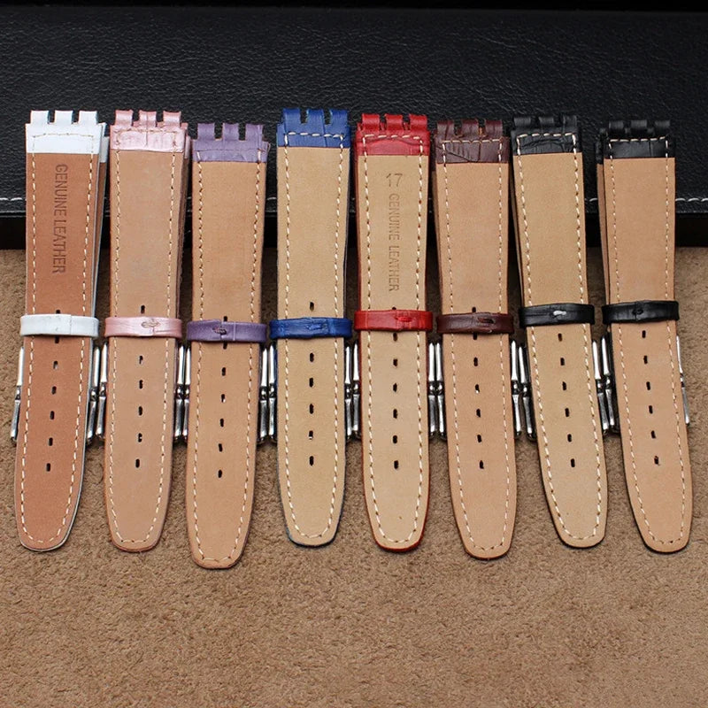 CowLost | product_id-hqstrap-genuine-leather-sweatproof-watch-strap-17mm-19mm-for-swatch-unisex |6