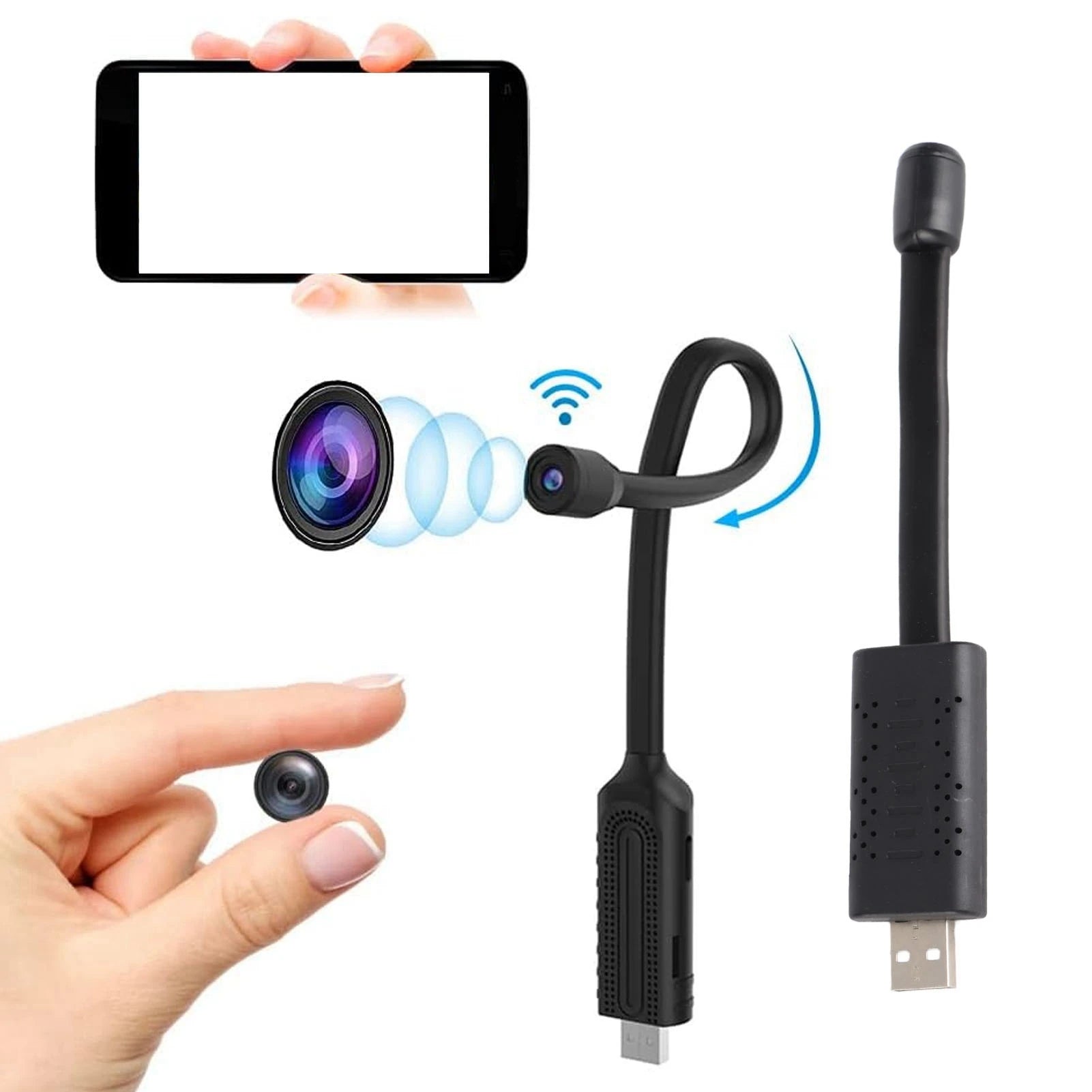 CowLost | usb-plug-wifi-wireless-camera-1080p-hd-motion-detection-remote-viewing-small-security-camera-for-car-home |1
