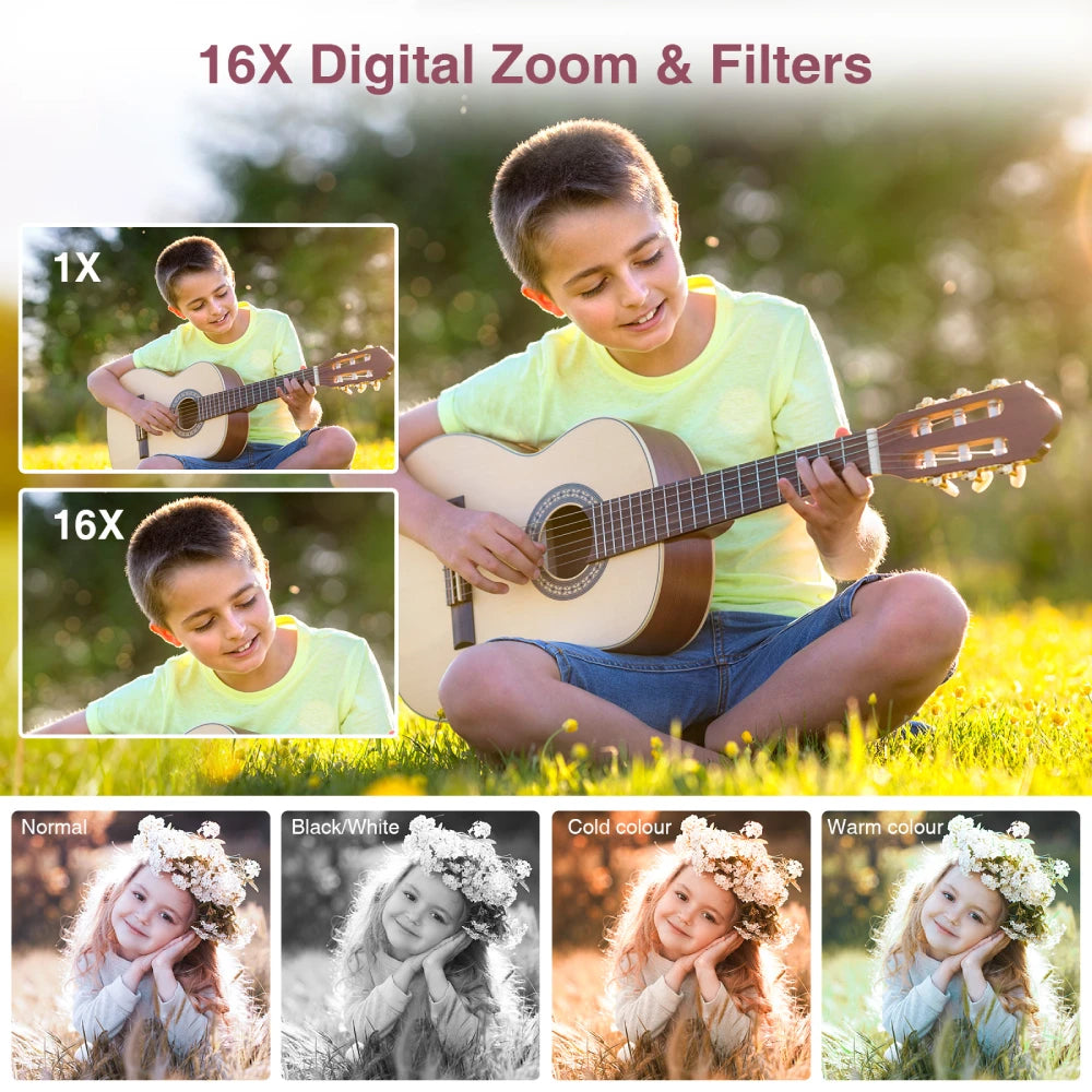 CowLost | 44mp-digital-camera-fhd-1080p-digital-camera-for-kids-with-32gb-sd-card |3