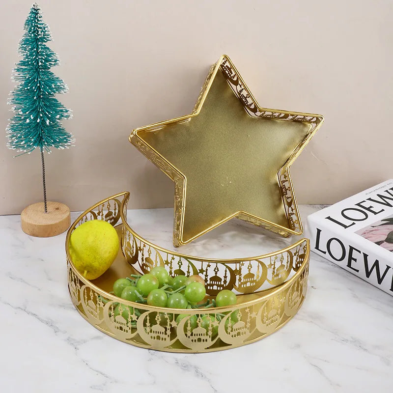 CowLost | ramadan-candy-snack-tray-eid-moon-star-food-dessert-storage-box |3