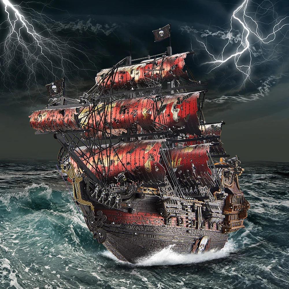 CowLost | fencing-barriers-piececool-3d-metal-puzzle-queen-annes-revenge-pirate-ship-model |3
