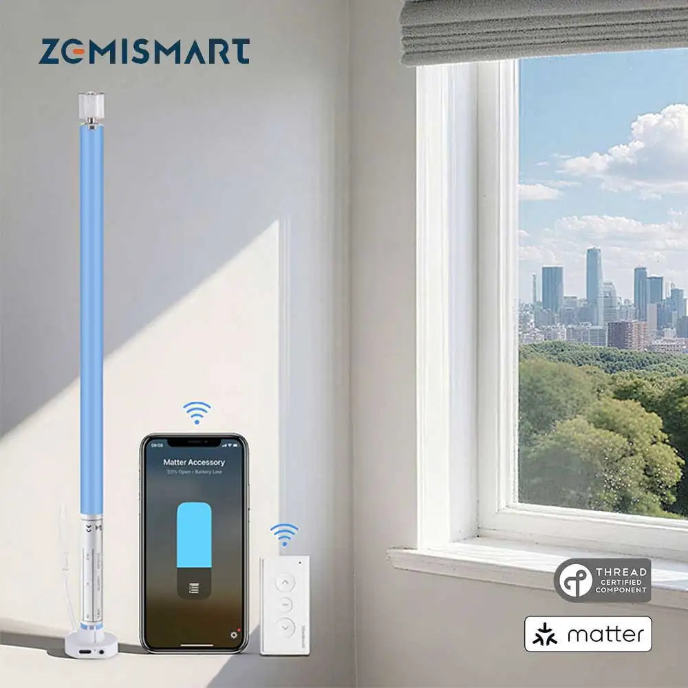 CowLost | zemismart-matter-over-thread-smart-roller-shade-blinds-motor-for-25mm-28mm-tube-built-in-battery-homekit-google-home-smart-things |1