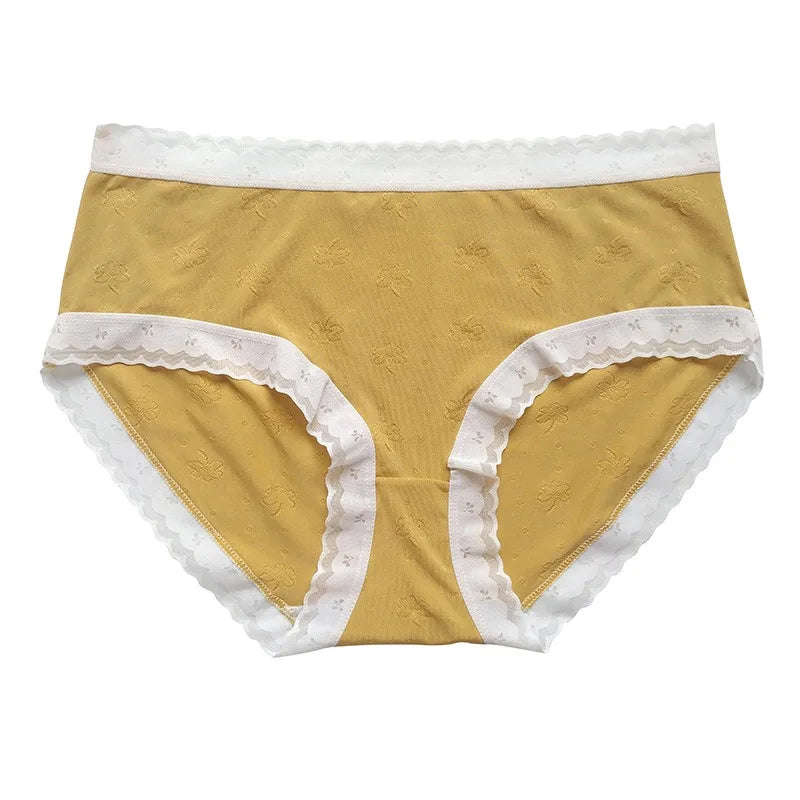 CowLost | 1pc-low-rise-briefs-women-panties-ice-silk-underwear-solid-color-breathable-panty-female-underpants-sexy-lingerie-m-xl |8