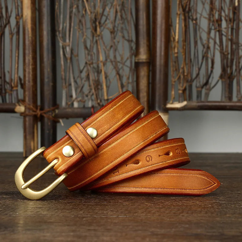 CowLost | 2-4cm-width-copper-buckle-cowskin-genuine-leather-belts-for-women |29