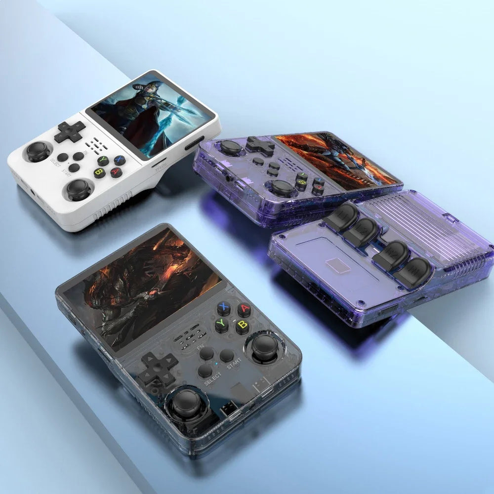CowLost | game-timers-boyhom-r36s-retro-handheld-game-console-3-5-ips-screen-64gb-15000-games-linux-system |1