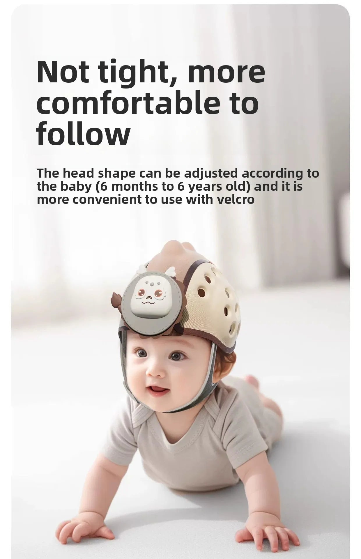 CowLost | imbaby-baby-hat-collision-helmet-anti-fall-artifact-adjustable-protective-headgear |10