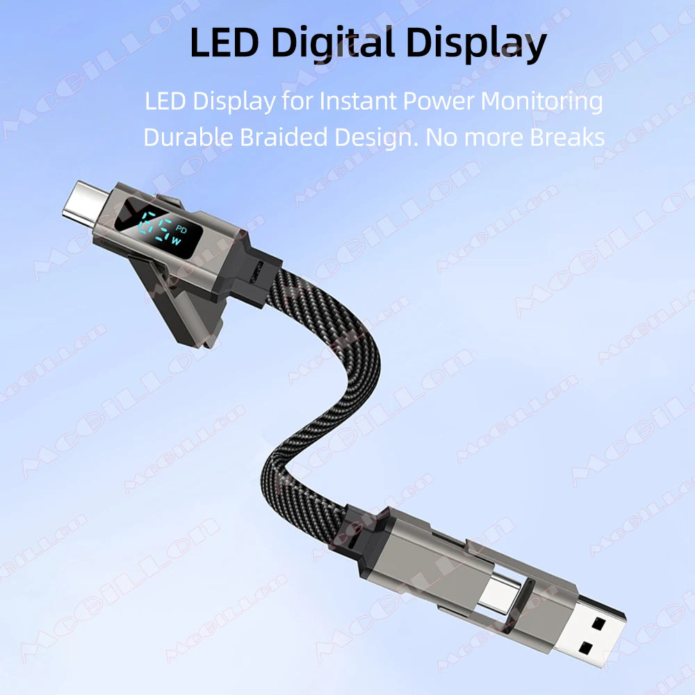 CowLost | product_id-65w-4-in-1-super-fast-charging-keychain-cable-with-digital-display-for-iphone-17-samsung |3