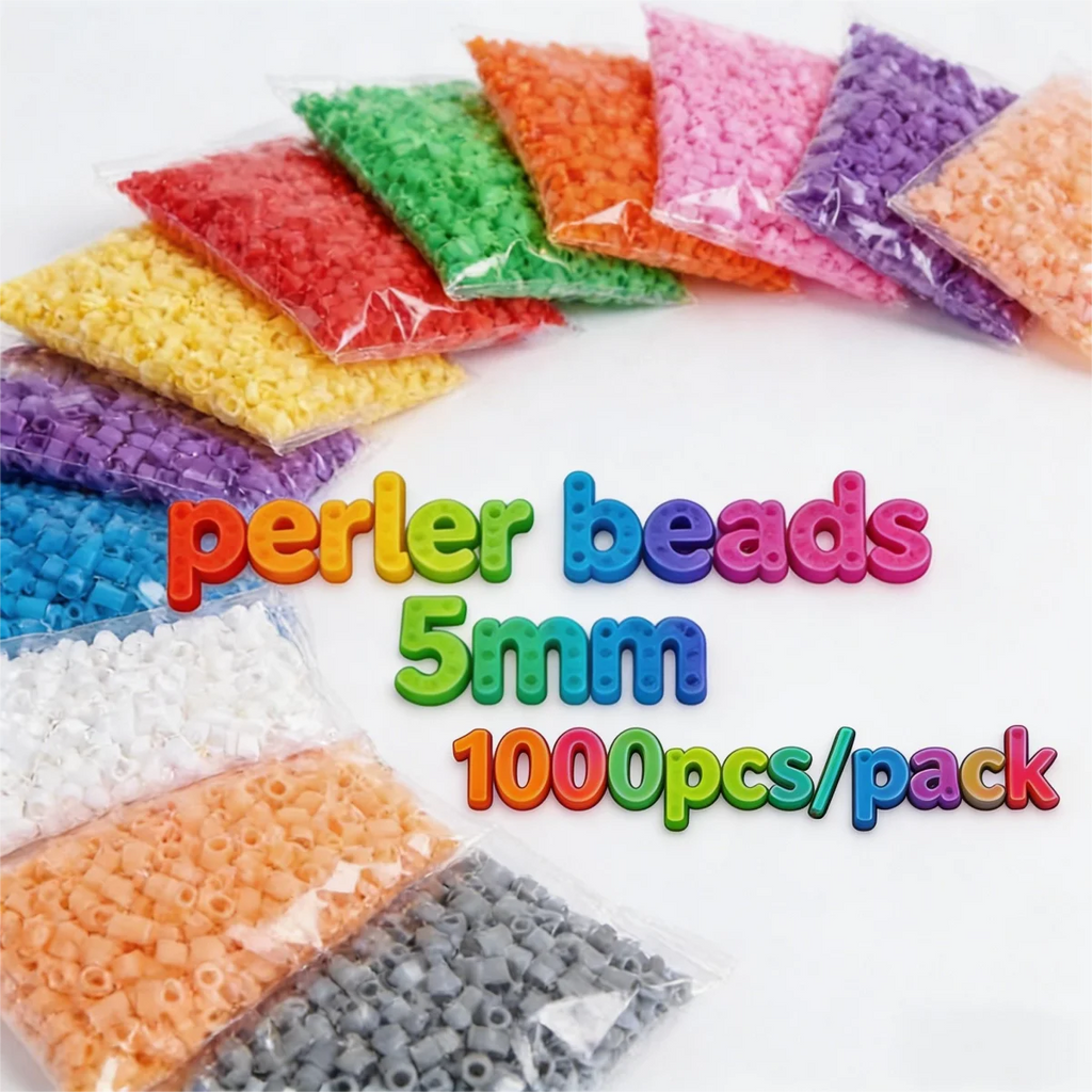 5MM Hama Beads 1000PCS DIY Pixel Puzzle Fuse Beads for Kids Gift Toy