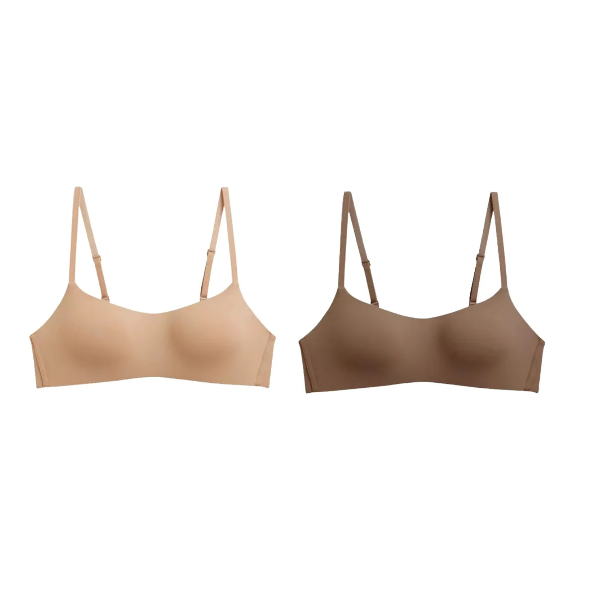 CowLost | product_id-2pcs-seamless-wireless-1-2-cup-soft-padded-bras-for-women |17