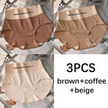CowLost | fallsweet-3pcs-seamless-panties-for-woman-ice-silk-underwear-high-waist-briefs-solid-comfortable-underpants-sexy-female-lingerie |19