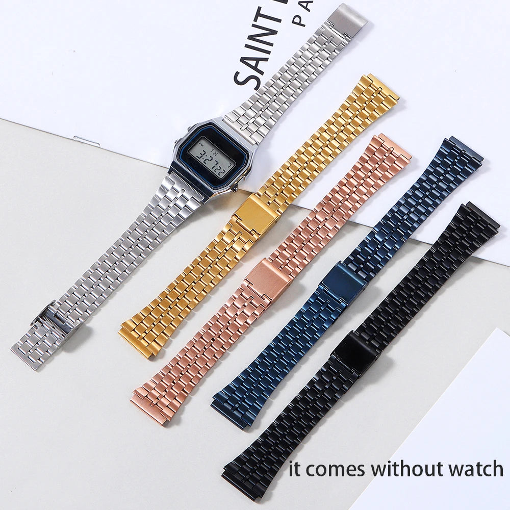 CowLost | product_id-vintage-18mm-stainless-steel-watch-strap-for-casio-sgw400-f91w-f84-f105-108-a158-168-ae1200-1300 |18