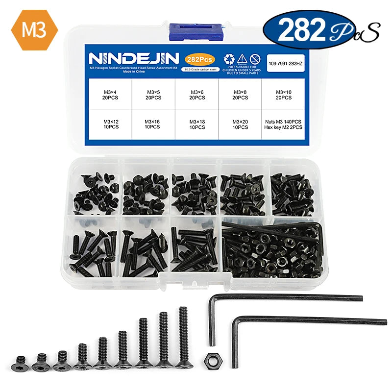 CowLost | nindejin-hex-hexagon-socket-countersunk-head-screw-kit |15